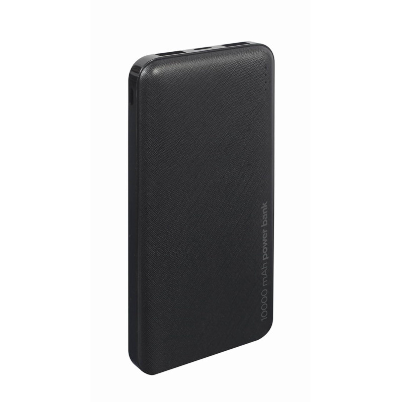 Gembird Powerbank 10000 mAh - Chargeur Rapide Portable, Noir Gembird Powerbank 10000 mAh - Chargeur Rapide Portable, Noir