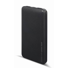 Gembird Powerbank 10000 mAh - Chargeur Rapide Portable, Noir