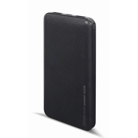 Gembird Powerbank 10000 mAh - Chargeur Rapide Portable, Noir