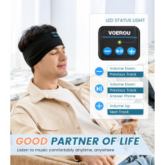 Voerou Sleep Headphones Bluetooth Sports Headband