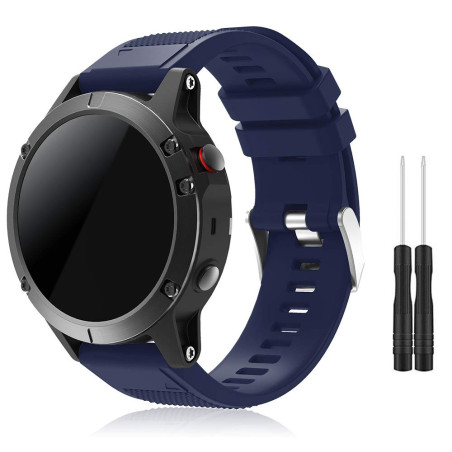 TOPsic Bracelet Fenix 5/Fenix 5 Plus, Bracelet de Montre 22mm Bande Remplacement en Silicone pour Fenix 5/5 Plus/Fenix 6/6 Pro/F