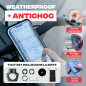 Shapeheart Support Téléphone Magnétique Pro pour Vélo - Fixation Vissée Guidon - Pochette Étanche 2XL Tactile - Housse Imperméab Shapeheart Support Téléphone Magnétique Pro pour Vélo - Fixation Vissée Guidon - Pochette Étanche 2XL Tactile - Housse Imperméab