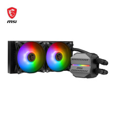 MSI MAG CORELIQUID M240 Kit AIO Watercooling CPU, Pompe de Radiateur Intégrée, Disposition Split-Flow, Tuyaux Anti-Évaporation,