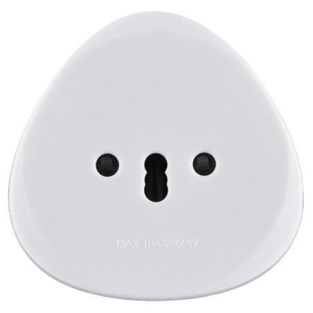 Electraline 70057 Adaptateur de voyage Suisse/Italie/Brazil vers France/Europe, blanc