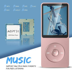 AGPTEK Mp3 Classique 16Go Ultra-Longue Autonomie jusqu'à 70 Heures de Lecture Musique avec Ecran de 1.8 Pouces, Petit Lecteur MP