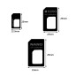 CCLKHY 3 in1 SIM Nano Adaptateur de Carte, Nano SIM Cartes Kit, Adaptateur SIM et Epingle D'ejection, pour Smartphones CCLKHY 3 in1 SIM Nano Adaptateur de Carte, Nano SIM Cartes Kit, Adaptateur SIM et Epingle D'ejection, pour Smartphones