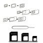 CCLKHY 3 in1 SIM Nano Adaptateur de Carte, Nano SIM Cartes Kit, Adaptateur SIM et Epingle D'ejection, pour Smartphones CCLKHY 3 in1 SIM Nano Adaptateur de Carte, Nano SIM Cartes Kit, Adaptateur SIM et Epingle D'ejection, pour Smartphones