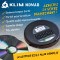 KLIM Nomad - Nouveauté - Lecteur CD Portable - Batterie Intégrée Longue Durée - avec Écouteurs - Compatible CD-R, CD-RW, MP3 - B KLIM Nomad - Nouveauté - Lecteur CD Portable - Batterie Intégrée Longue Durée - avec Écouteurs - Compatible CD-R, CD-RW, MP3 - B