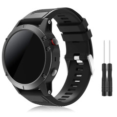 TOPsic Bracelet Fenix 5/Fenix 5 Plus, Bracelet de Montre 22mm Bande Remplacement en Silicone pour Fenix 5/5 Plus/Fenix 6/6 Pro/F