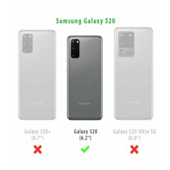 A ANCILE Coque pour Samsung Galaxy s20 360° Transparente Protection intégrale Double Face Avant arrière en Silicone TPU Antichoc