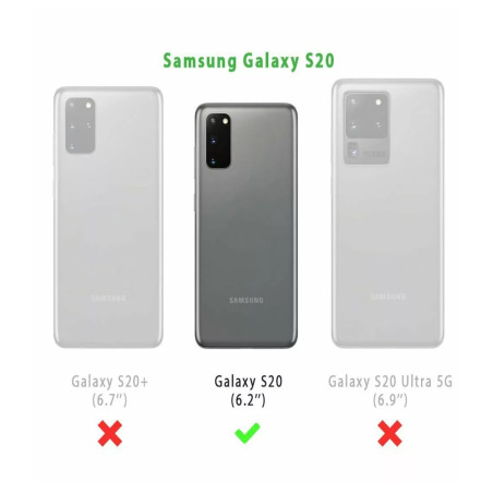 A ANCILE Coque pour Samsung Galaxy s20 360° Transparente Protection intégrale Double Face Avant arrière en Silicone TPU Antichoc