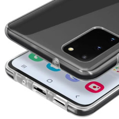 A ANCILE Coque pour Samsung Galaxy s20 360° Transparente Protection intégrale Double Face Avant arrière en Silicone TPU Antichoc
