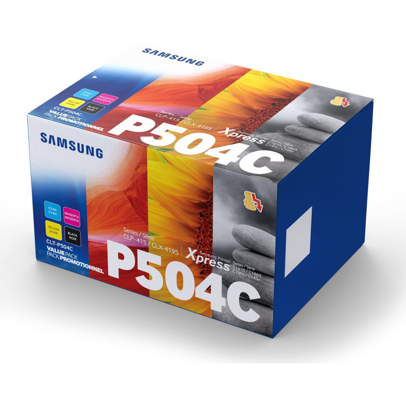 Hewlett Packard p504 C/ELS TN-3230 Toner d'origine Noir/Jaune/Magenta/Cyan Standard Hewlett Packard p504 C/ELS TN-3230 Toner d'origine Noir/Jaune/Magenta/Cyan Standard