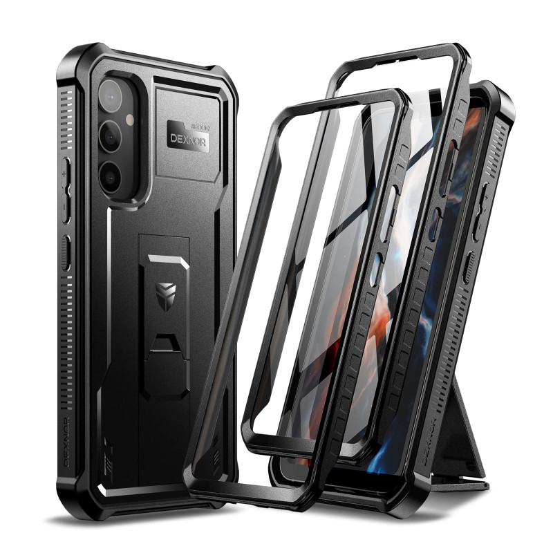 Dexnor Coque pour Samsung Galaxy A54 5G [Double Cadre Avant], Technologie Antichoc Coque Renforcée Antichute, Coque de Protectio