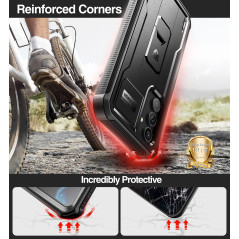 Dexnor Coque pour Samsung Galaxy A54 5G [Double Cadre Avant], Technologie Antichoc Coque Renforcée Antichute, Coque de Protectio