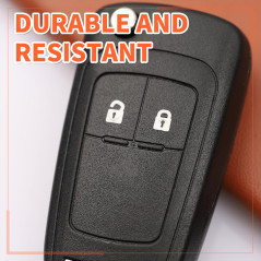 Betterher 2 pièces Coque de clé de Voiture Pliable Compatible avec 0pel,2 Boutons Boitier Clef Voiture Télécommande Compatible a