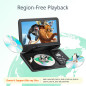 Yoton Lecteur DVD Portable 12,5" avec écran pivotant HD 10,5" pour Voiture et Enfants, avec Chargeur de Voiture, Prend en Charge Yoton Lecteur DVD Portable 12,5" avec écran pivotant HD 10,5" pour Voiture et Enfants, avec Chargeur de Voiture, Prend en Charge
