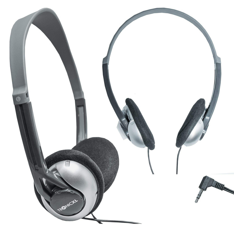 TronicXL Casque télévisé de 6 m de Long avec Serre-tête Compatible avec Les téléviseurs Samsung LG Toshiba DYON JVC Philips Appl TronicXL Casque télévisé de 6 m de Long avec Serre-tête Compatible avec Les téléviseurs Samsung LG Toshiba DYON JVC Philips Appl
