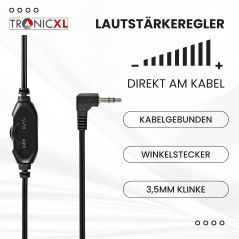 TronicXL Casque télévisé de 6 m de Long avec Serre-tête Compatible avec Les téléviseurs Samsung LG Toshiba DYON JVC Philips Appl