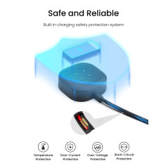 Sinoacc Chargeur Compatible avec Fitbit Sense, Sense 2, Versa 3,Versa 4 Cable de Remplacement pour Fitbit Watch 3.3Ft/1M Câble d
