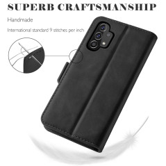 YATWIN Coque Samsung Galaxy A32 5G avec 1 Pièces Verre Trempé, Etui Housse en Cuir pour Samsung A32 5G avec [Fentes Cartes] [Fon