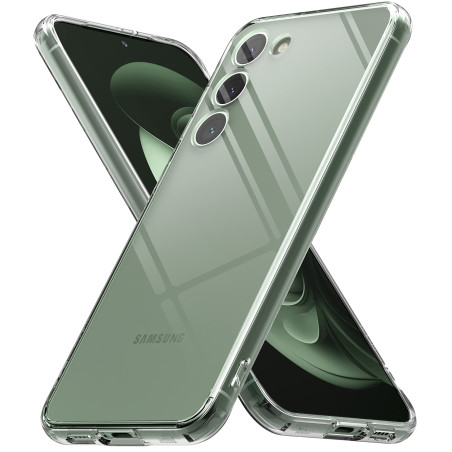 Ringke Compatible avec Coque Samsung Galaxy S23 Plus 5G [Fusion] Transparente Clear Rigide Polycarbonate Back TPU Souple Bumper 