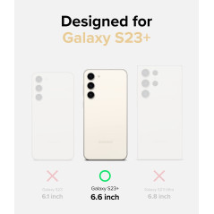 Ringke Compatible avec Coque Samsung Galaxy S23 Plus 5G [Fusion] Transparente Clear Rigide Polycarbonate Back TPU Souple Bumper 