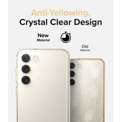 Ringke Compatible avec Coque Samsung Galaxy S23 Plus 5G [Fusion] Transparente Clear Rigide Polycarbonate Back TPU Souple Bumper 