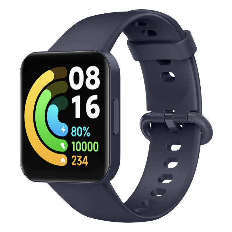 MoKo Bracelet Compatible avec Redmi Watch 2 Lite/Xiaomi Poco Watch, Bracelet de Montre de Remplacement Réglable en Silicone Soup