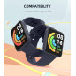 MoKo Bracelet Compatible avec Redmi Watch 2 Lite/Xiaomi Poco Watch, Bracelet de Montre de Remplacement Réglable en Silicone Soup