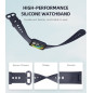 MoKo Bracelet Compatible avec Redmi Watch 2 Lite/Xiaomi Poco Watch, Bracelet de Montre de Remplacement Réglable en Silicone Soup