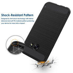 Simpeak Coque Compatible pour Samsung Galaxy A3 2017, Etui de Protection Compatible pour Samsung Galaxy A3 2017 - Noir