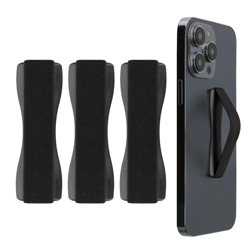 kwmobile 3X Support Doigt Smartphone - Accessoire Doigt pour téléphone Portable - Sangle poignée Dos Smartphone - Noir kwmobile 3X Support Doigt Smartphone - Accessoire Doigt pour téléphone Portable - Sangle poignée Dos Smartphone - Noir