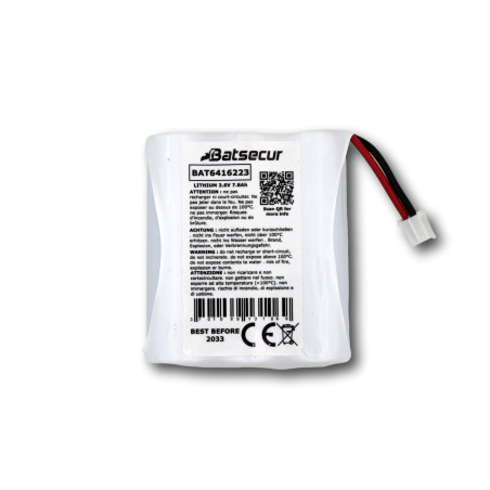 BATSÉCUR - Pile Alarme BAT6416223 Compatible 6416223, BP CLT 8000 Tyxal+, Bat CLT 8000 TYXAL+, WILPA2369B pour CLT 8000 TYXAL+ D