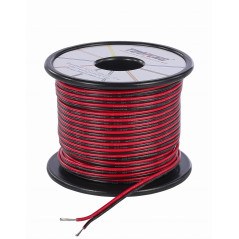 Fil électrique de Calibre 22 TUOFENG Bobine de 30 mètres Câble de rallonge à 2 Broches Câble de 12V Fil pour Bande Lumineuse à L