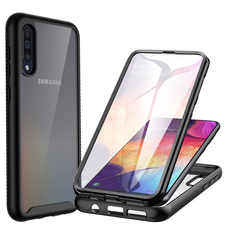 CENHUFO Coque Samsung A50, Coque Samsung A30s Antichoc Housse avec Protection écran, 360° Téléphone Etui Double Face Case Transp CENHUFO Coque Samsung A50, Coque Samsung A30s Antichoc Housse avec Protection écran, 360° Téléphone Etui Double Face Case Transp