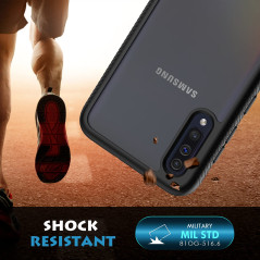CENHUFO Coque Samsung A50, Coque Samsung A30s Antichoc Housse avec Protection écran, 360° Téléphone Etui Double Face Case Transp
