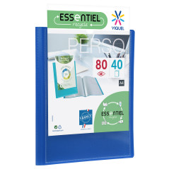 Viquel - Protège documents 80 Vues (40 pochettes) - Porte vue personnalisable - Reliure en plastique Format A4 - Fabriqué en Fra