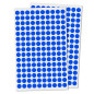 3000 Pieces - 10mm Gommettes Autocollantes Rondes - Bleu