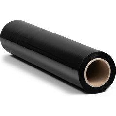 RAGO® Film etirable demenagement noir 130m 7,5 × 7,5 × 40 cm Film etirable Film palette Film noir emballage I Rouleau emballage 