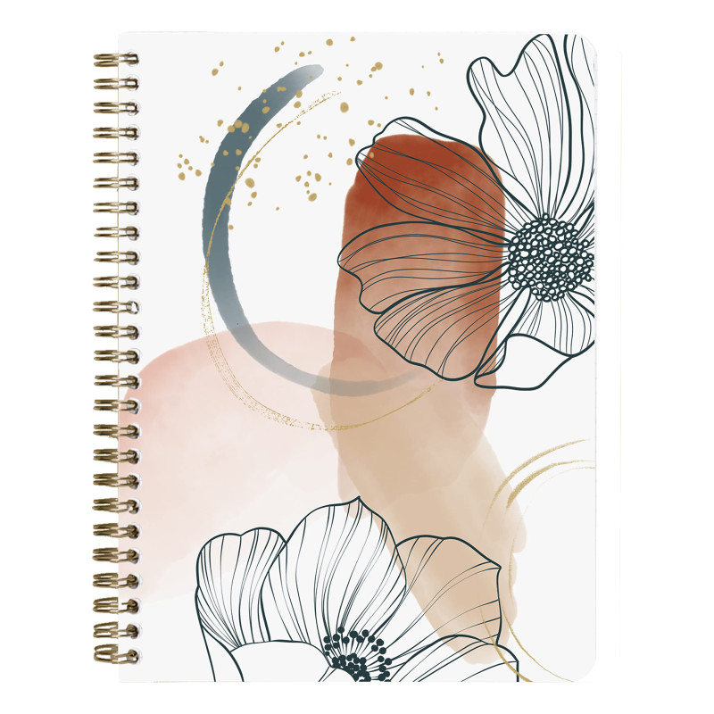 Clairefontaine 115963C - Un Carnet à Spirale motifs Géométriques/Floral/Montagne - A5 14,8x21cm 148 Pages Lignées papier Blanc 9 Clairefontaine 115963C - Un Carnet à Spirale motifs Géométriques/Floral/Montagne - A5 14,8x21cm 148 Pages Lignées papier Blanc 9