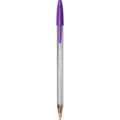 BIC Cristal Fun Stylos-Bille Pointe Large (1,6 mm) - Écriture Large et Intense - Couleurs Assorties, Pochette Format Spécial de