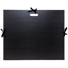 EXACOMPTA Carton à dessin kraft vernis avec rubans et poignée 59x72cm Noir
