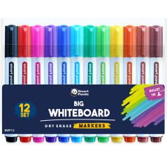 Marqueurs pour Tableaux Blancs par SmartPanda – Pointe Ogive, Effaçable à sec, Parfait pour une Utilisation à la Maison, au Bure