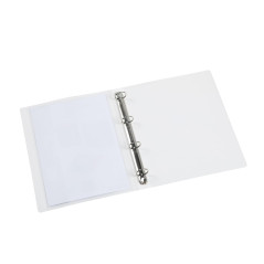 Viquel - Classeur souple en plastique 4 anneaux - Classeur personnalisable dos 3,5 cm - Etiquette d'identification - Format A4 -