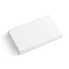 Miquelrius - Flashcards, Cartes d’étude, 100 fiches Bristol blanches pour notes, Format 200 x 125 mm, Papier carton offset 200 g