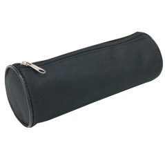 Waytex 931280 Trousse Fourre Tout Ronde 21cm Diamètre 7.5cm Textile Noir uni