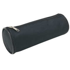 Waytex 931280 Trousse Fourre Tout Ronde 21cm Diamètre 7.5cm Textile Noir uni