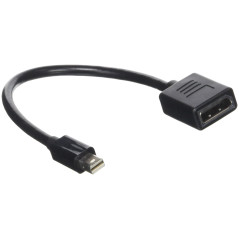 MINI DISPLAYPORT MALE TO DISPL FEMALE CABLE 4K2K - 15CM