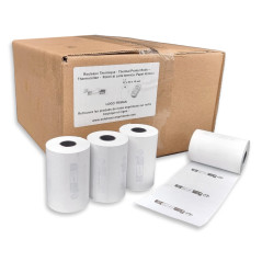 50 Rouleau Papier Thermique 57 x 40 x 12 Bobine Carte Bancaire 55g Rouleau TPE avec Logo Triman de Recyclage Papier Thermique sa